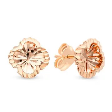 Серьги из красного золота 585 пробы