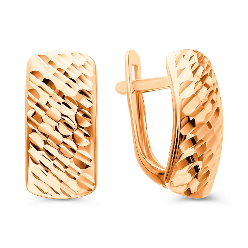 Серьги из красного золота 585 пробы