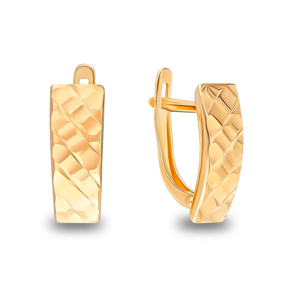 Серьги из красного золота 585 пробы 1