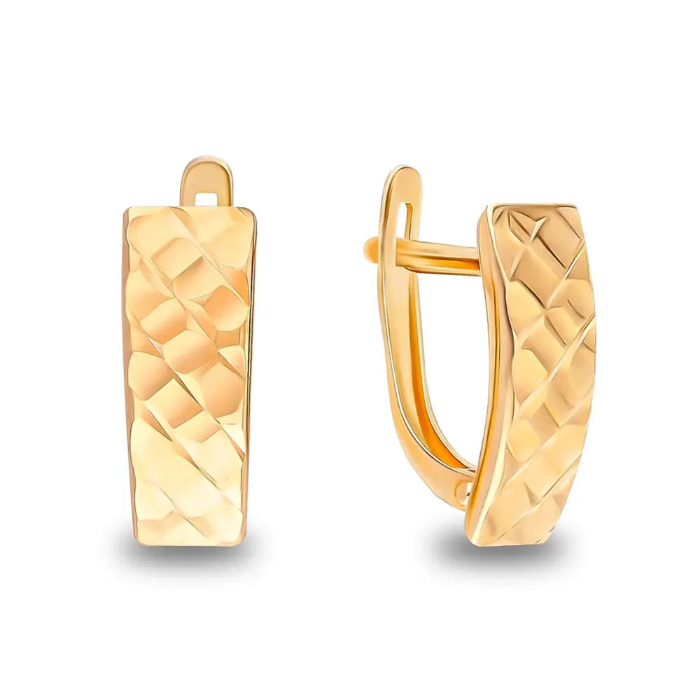 Серьги из красного золота 585 пробы 1