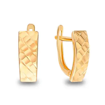 Серьги из красного золота 585 пробы