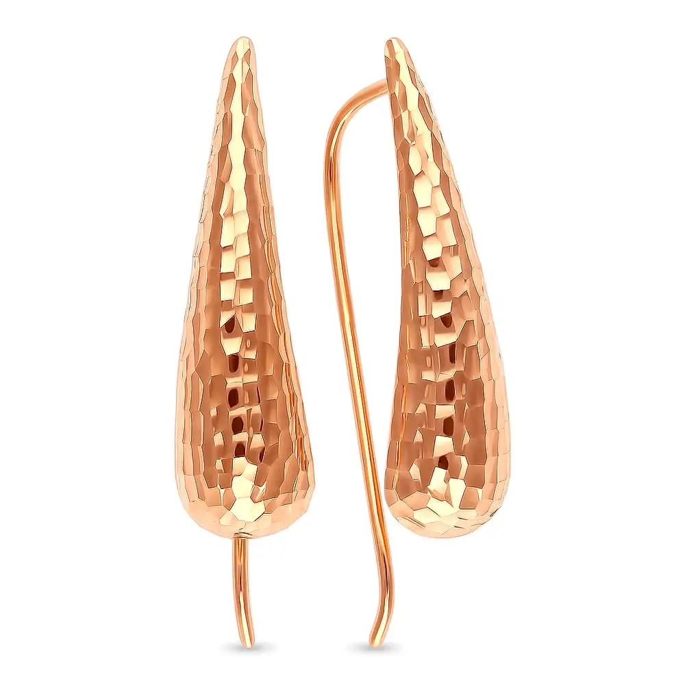 Серьги из красного золота 585 пробы