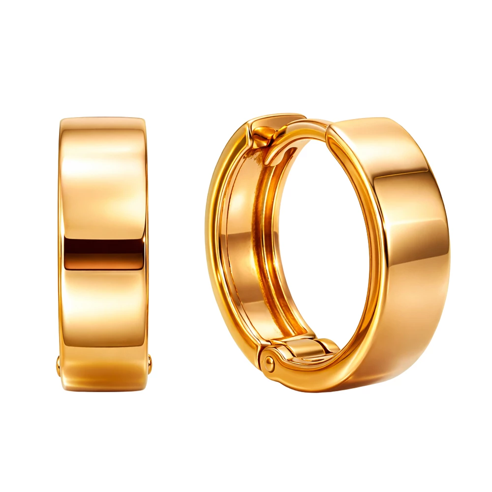 Серьги конго из красного золота 585 пробы