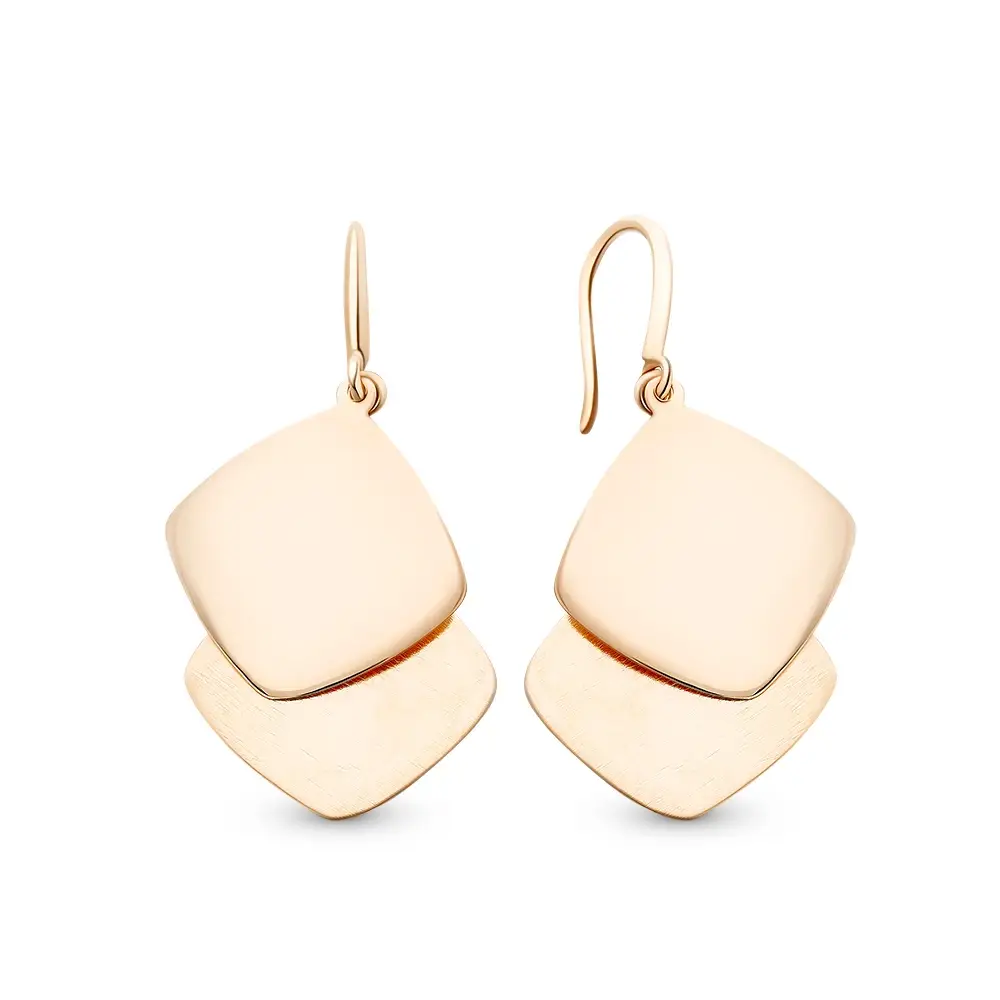 Серьги из красного золота 585 пробы