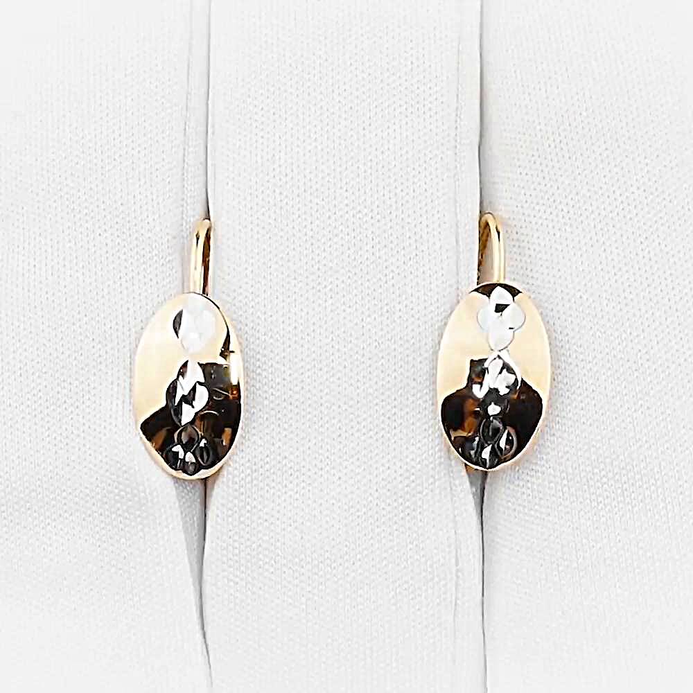Серьги из красного золота 585 пробы 1