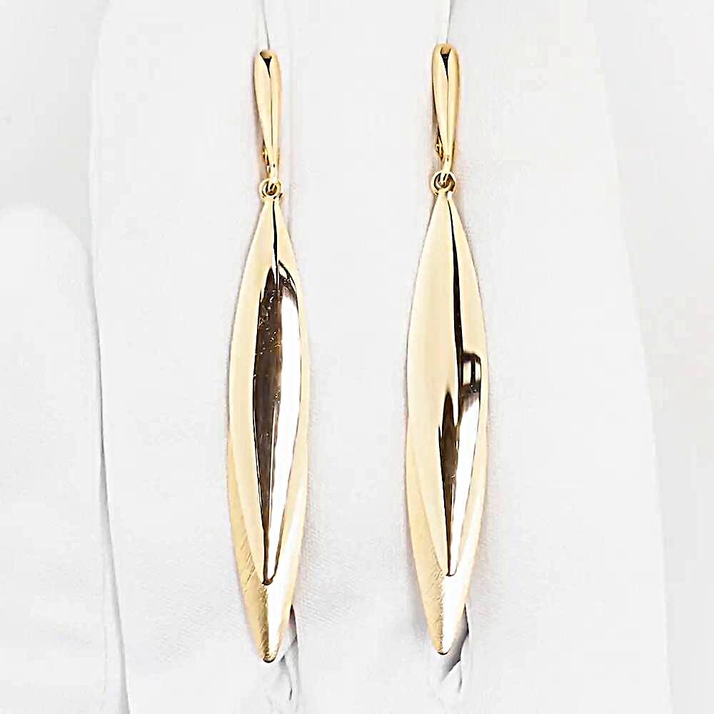 Серьги из красного золота 585 пробы 1