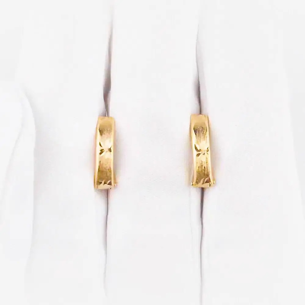 Серьги детские из красного золота 585 пробы 2