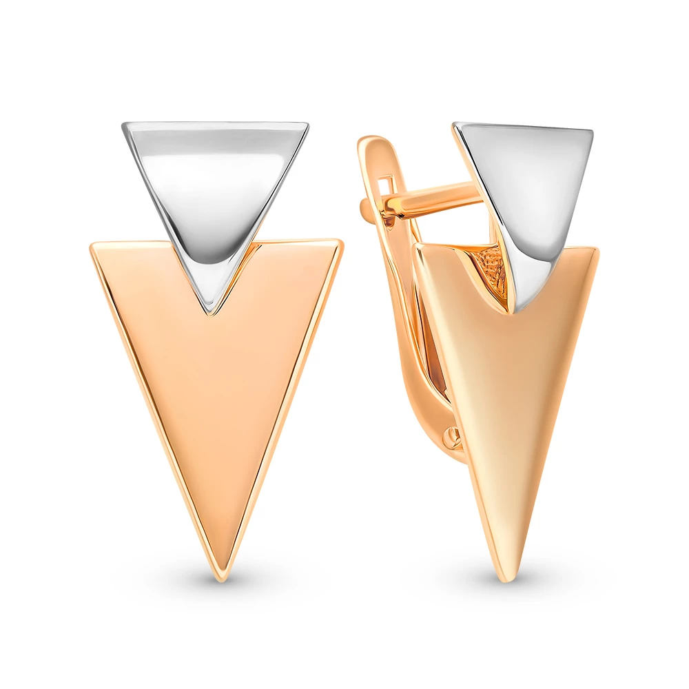 Серьги из красного золота 585 пробы