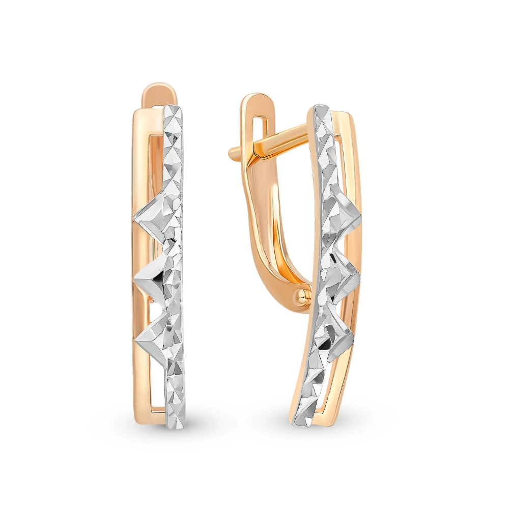 Серьги из красного золота 375 пробы 1