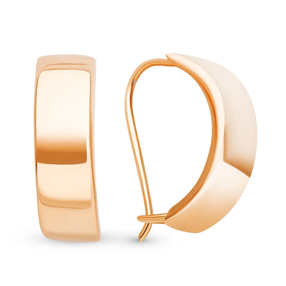 Серьги из красного золота 585 пробы 1