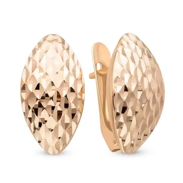 Серьги из красного золота 585 пробы