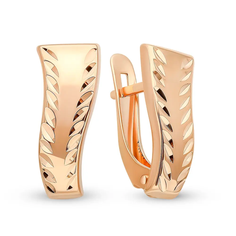 Серьги из красного золота 375 пробы 1