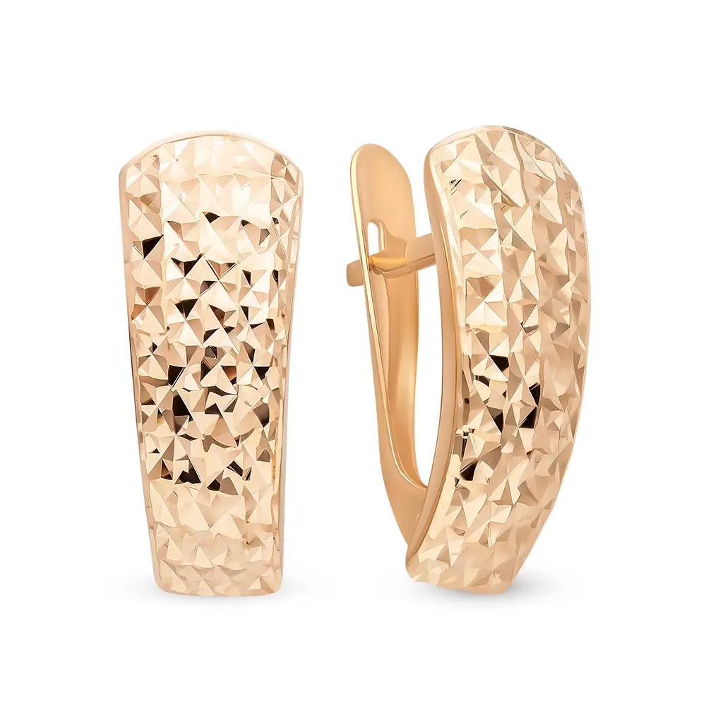 Серьги из красного золота 585 пробы