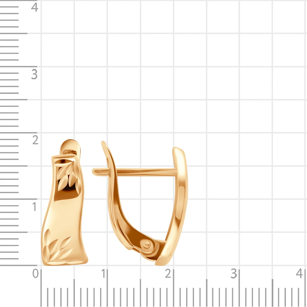 Серьги из красного золота 375 пробы 2