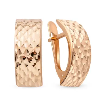 Серьги из красного золота 585 пробы