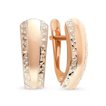 Серьги из красного золота 585 пробы