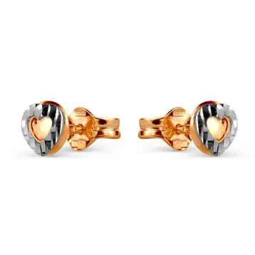 Серьги из красного золота 375 пробы