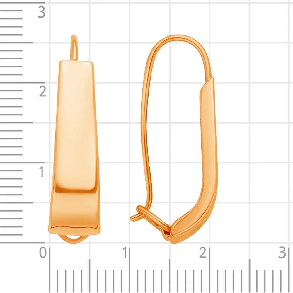 Серьги из красного золота 585 пробы 3