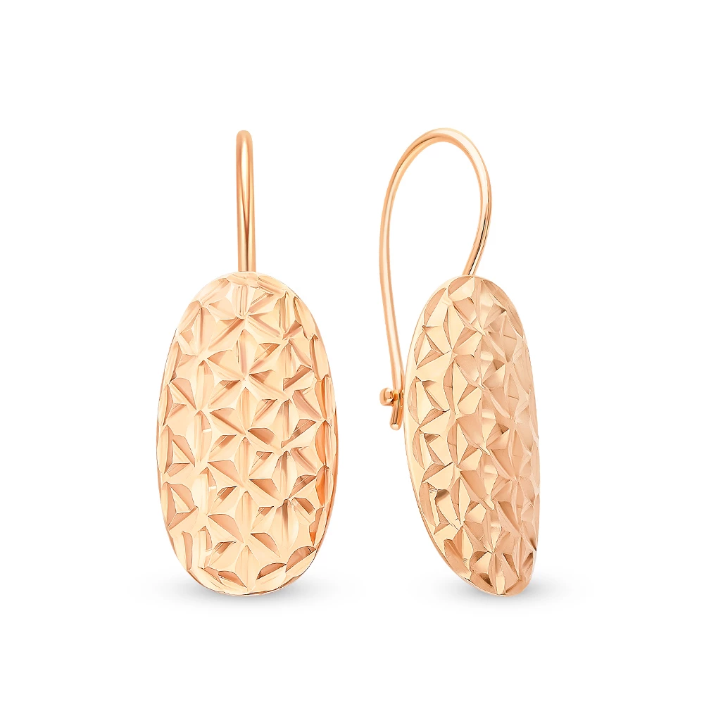 Серьги из красного золота 375 пробы 1