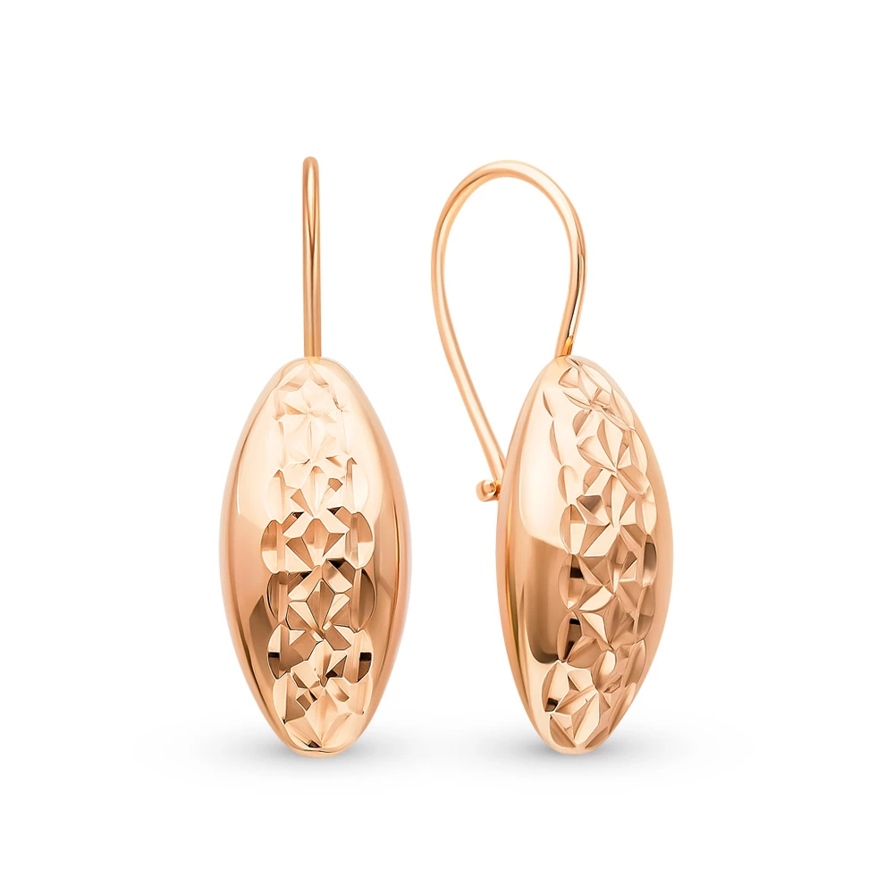 Серьги из красного золота 375 пробы 1