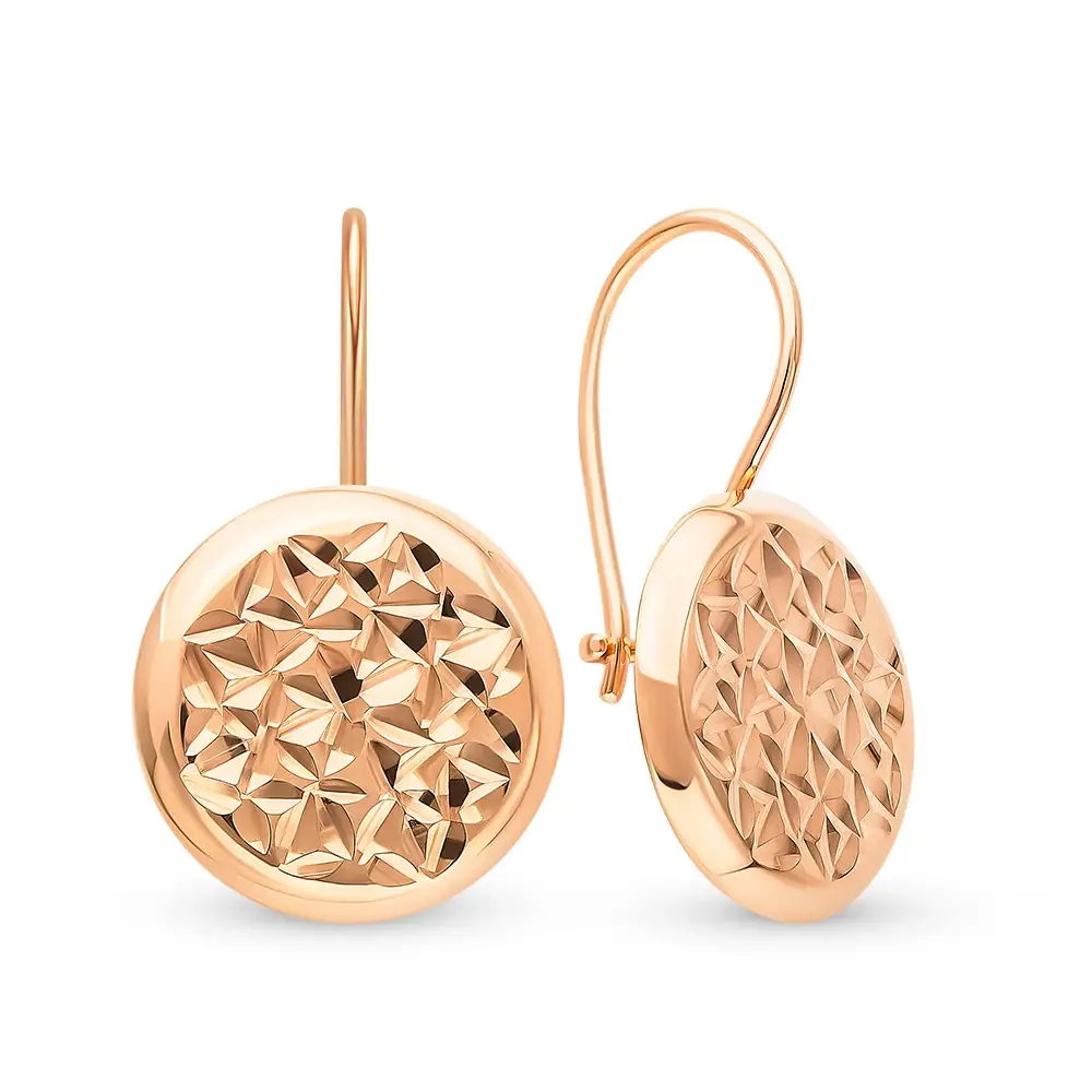 Серьги из красного золота 375 пробы 1