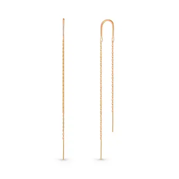 Серьги из красного золота 375 пробы
