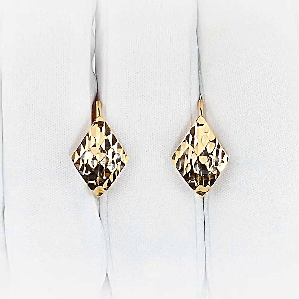 Серьги из красного золота 585 пробы 1
