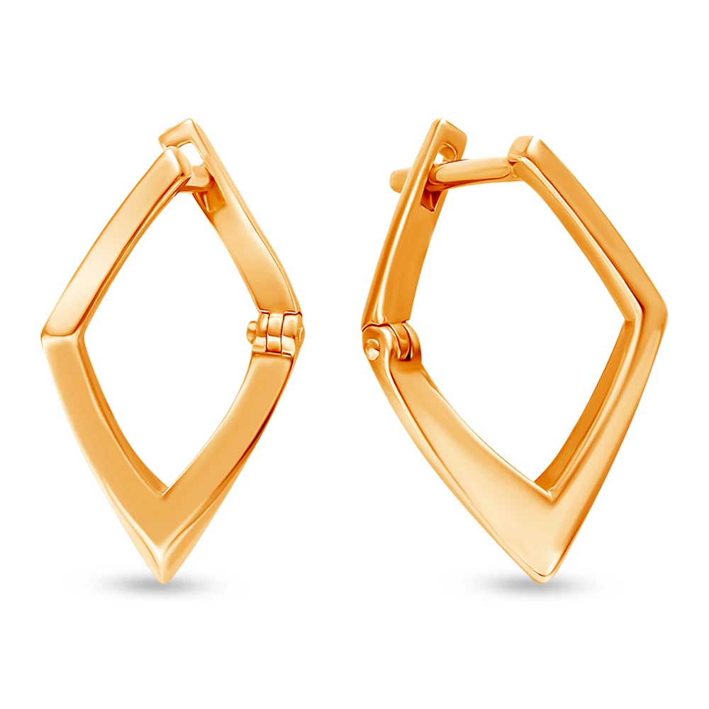 Серьги из красного золота 585 пробы 1