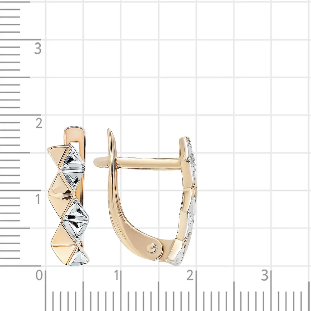 Серьги из красного золота 585 пробы 3