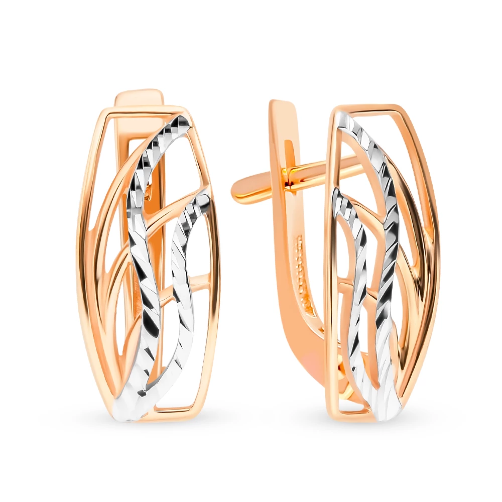Серьги из красного золота 375 пробы 1