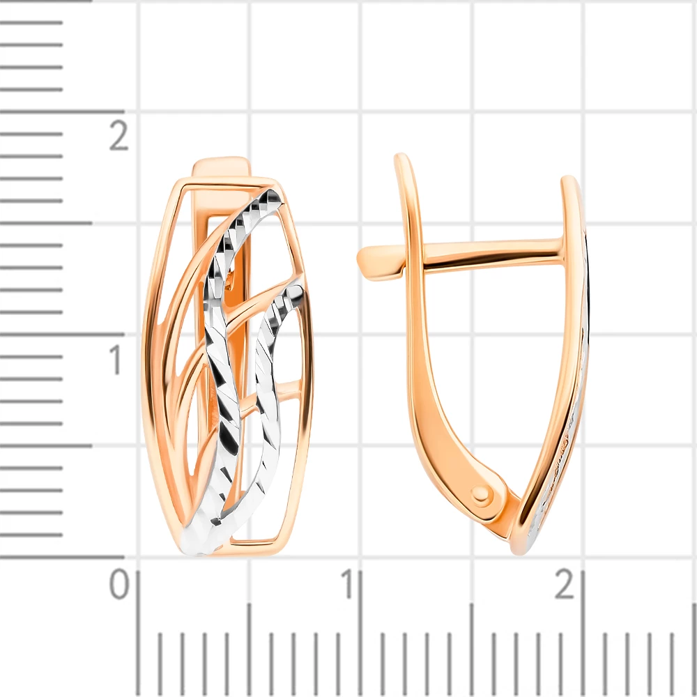Серьги из красного золота 375 пробы 2