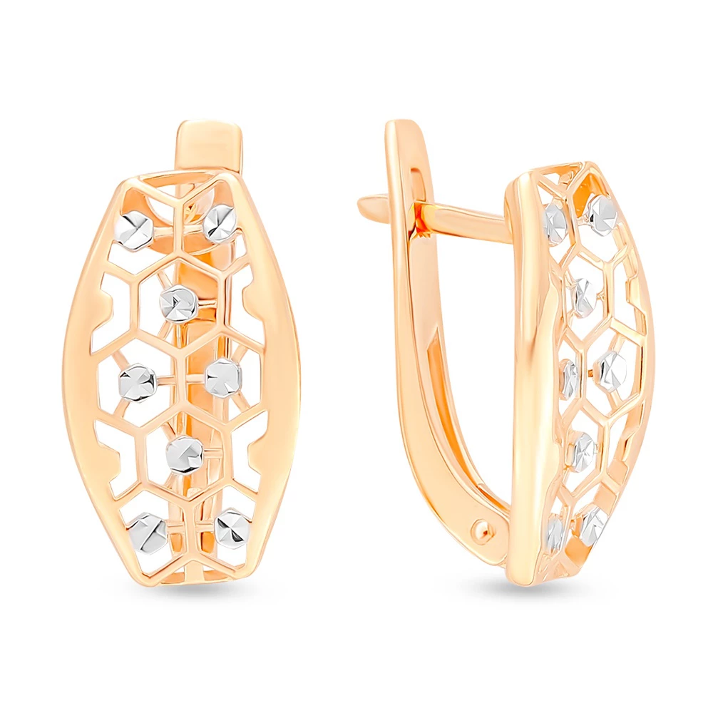 Серьги из красного золота 375 пробы 1