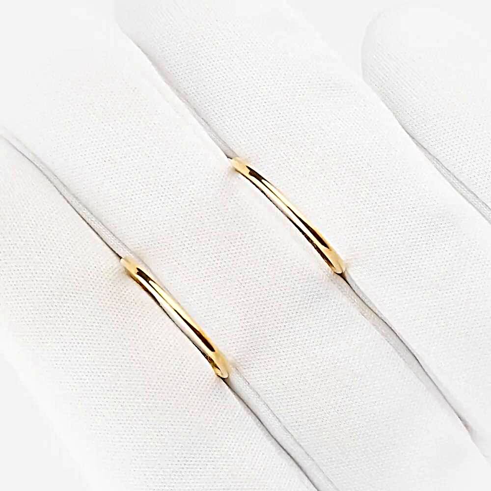 Серьги конго из красного золота 585 пробы 1