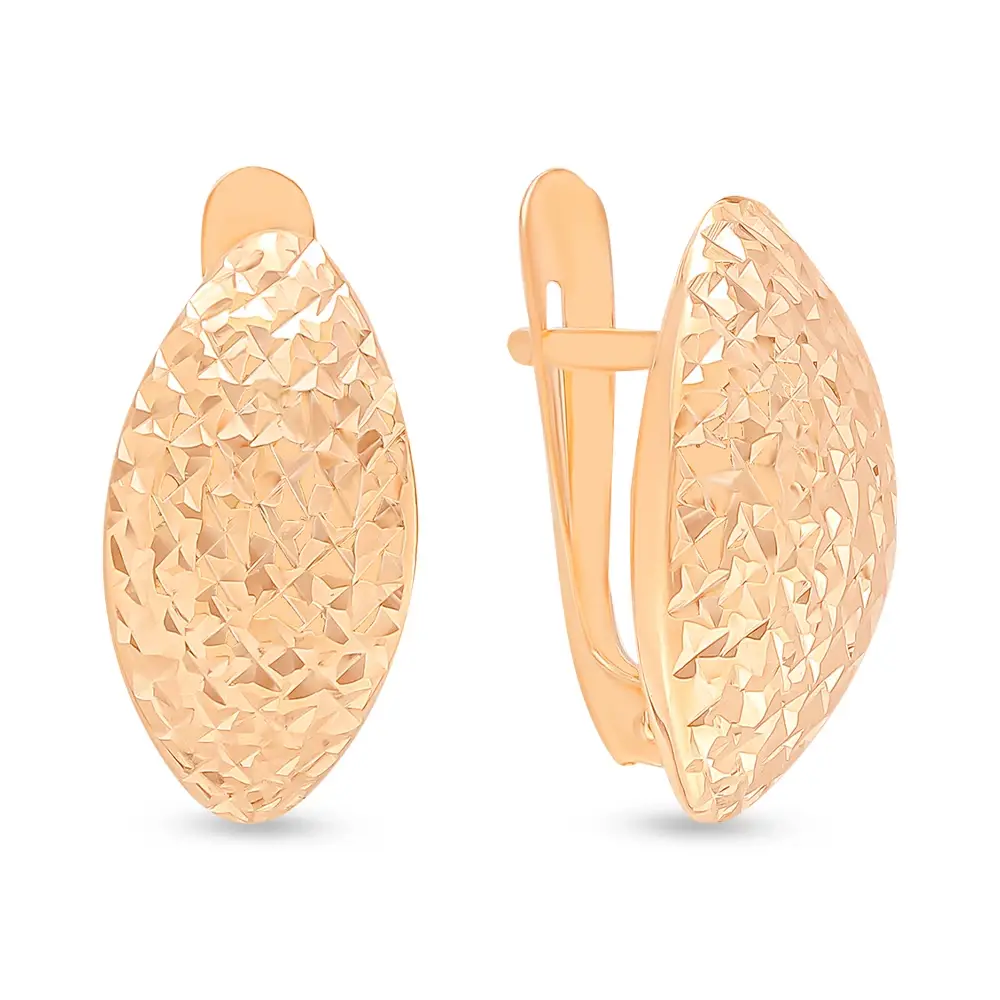 Серьги из красного золота 585 пробы 1