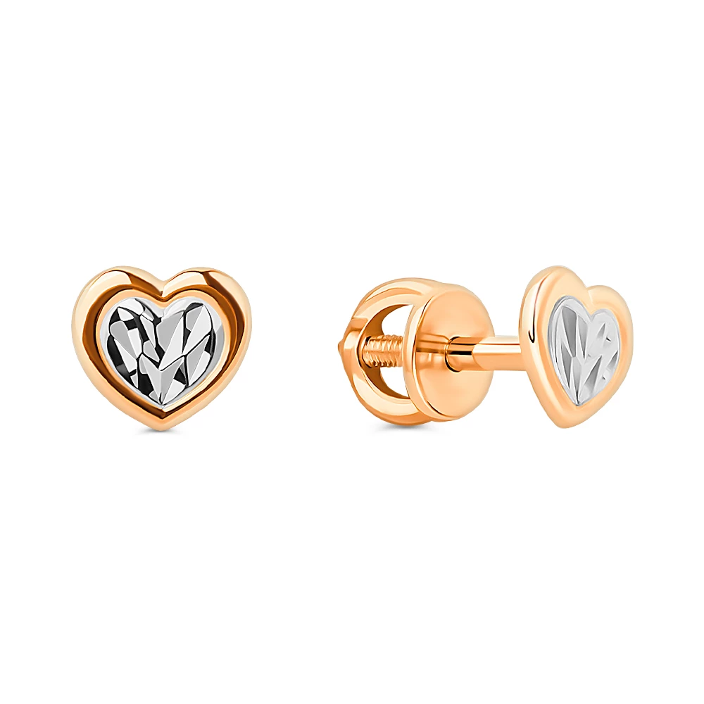 Серьги из красного золота 585 пробы