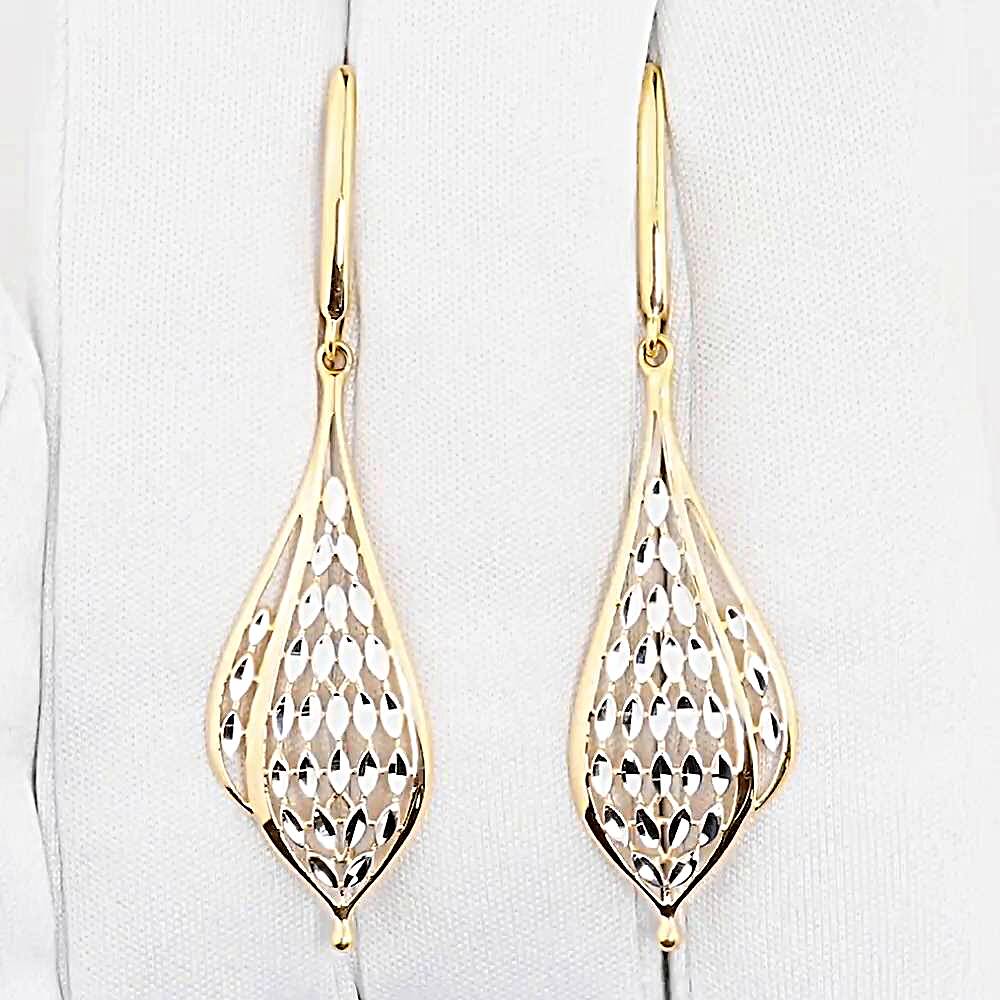 Серьги из красного золота 585 пробы 1