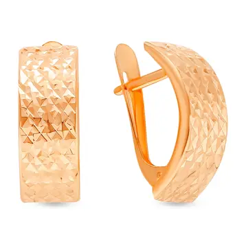 Серьги из красного золота 585 пробы