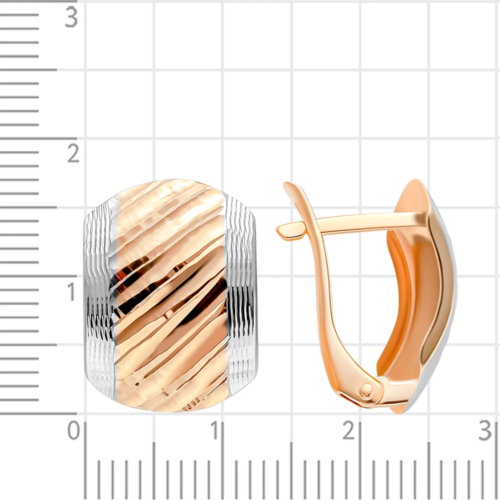 Серьги из красного золота 585 пробы 2