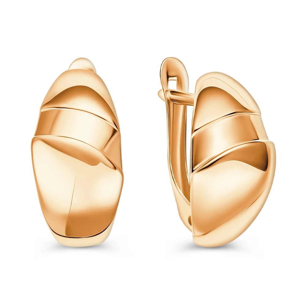 Серьги из красного золота 585 пробы 1