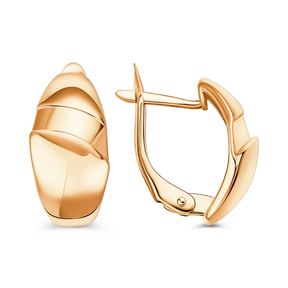 Серьги из красного золота 585 пробы 2