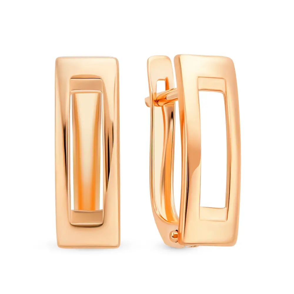 Серьги из красного золота 585 пробы 1