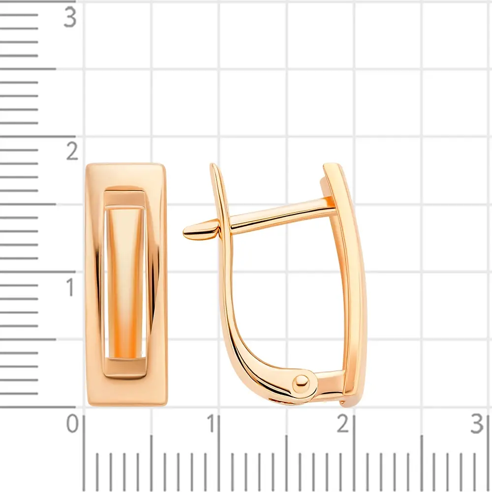 Серьги из красного золота 585 пробы 3