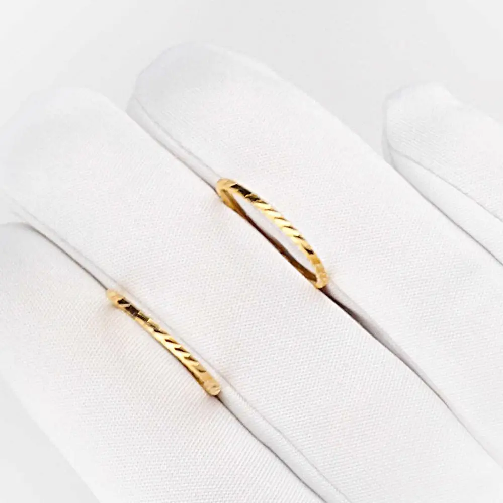 Серьги конго из красного золота 375 пробы 2