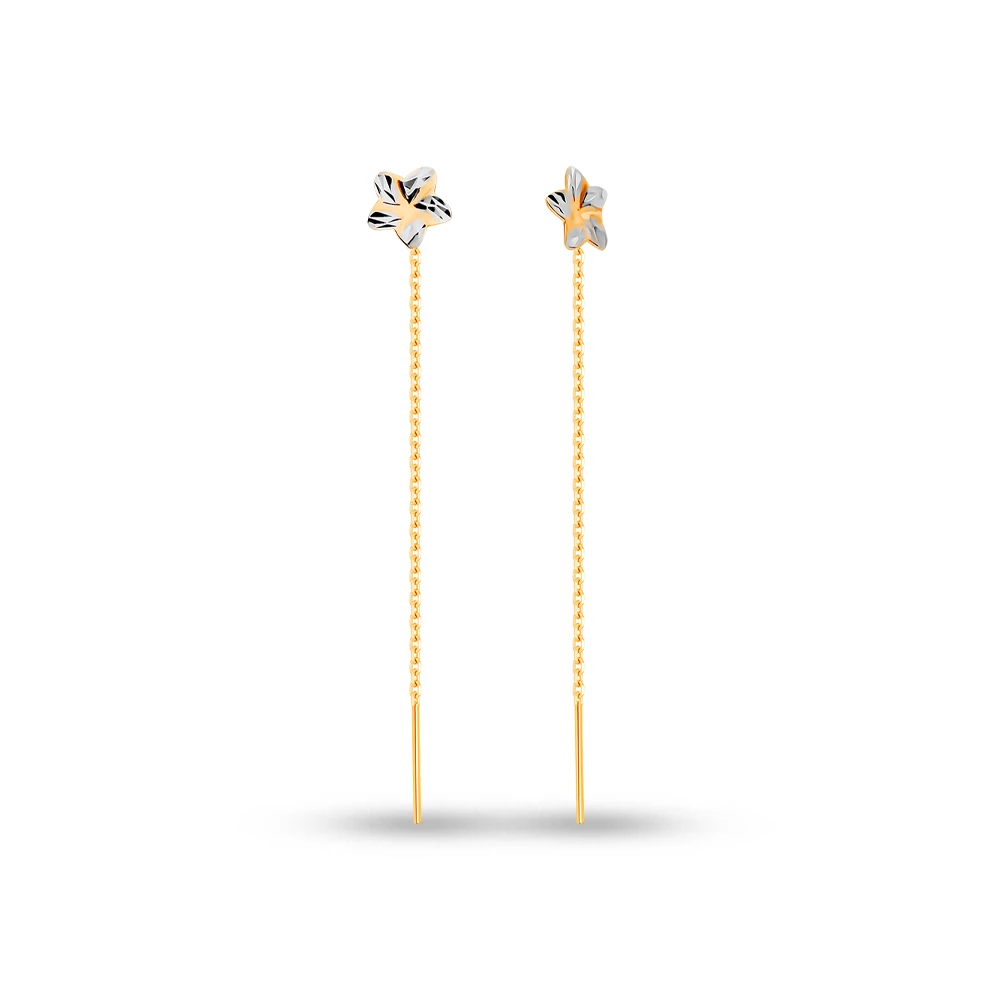 Серьги из красного золота 375 пробы 1