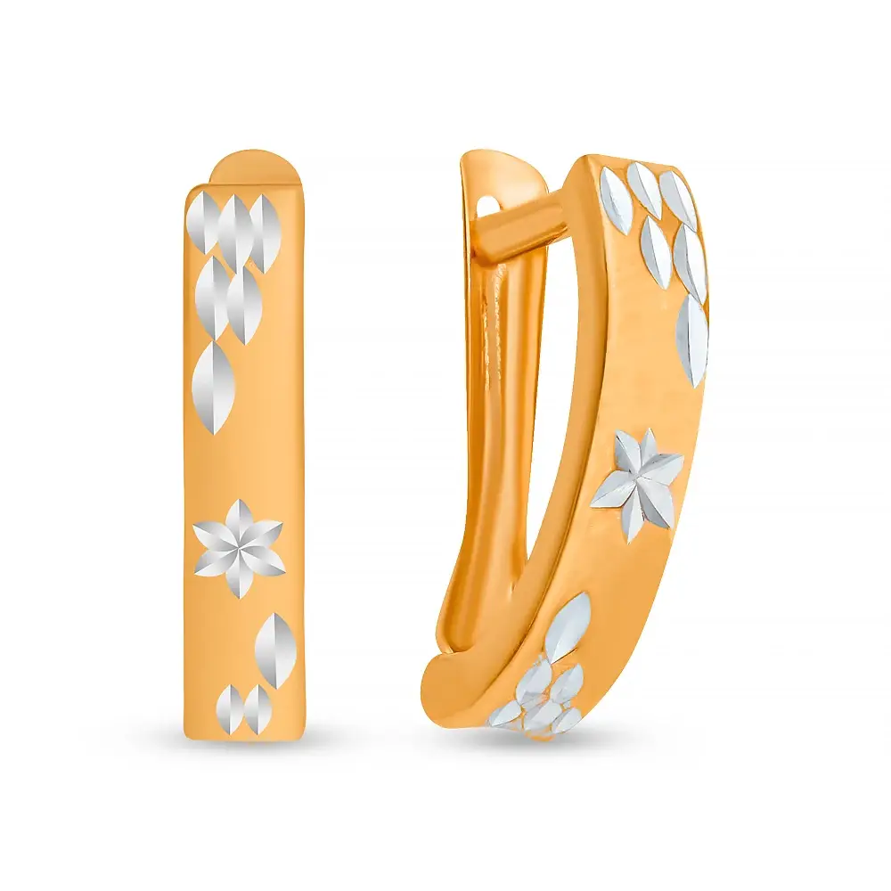 Серьги из красного золота 375 пробы 1