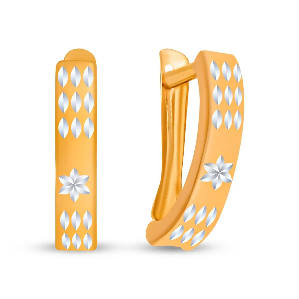 Серьги из красного золота 585 пробы 1
