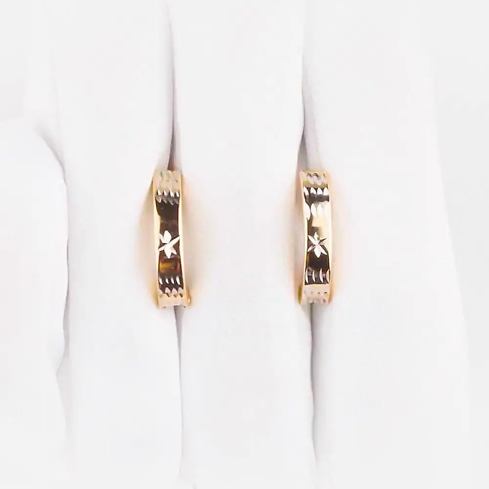 Серьги из красного золота 585 пробы 2