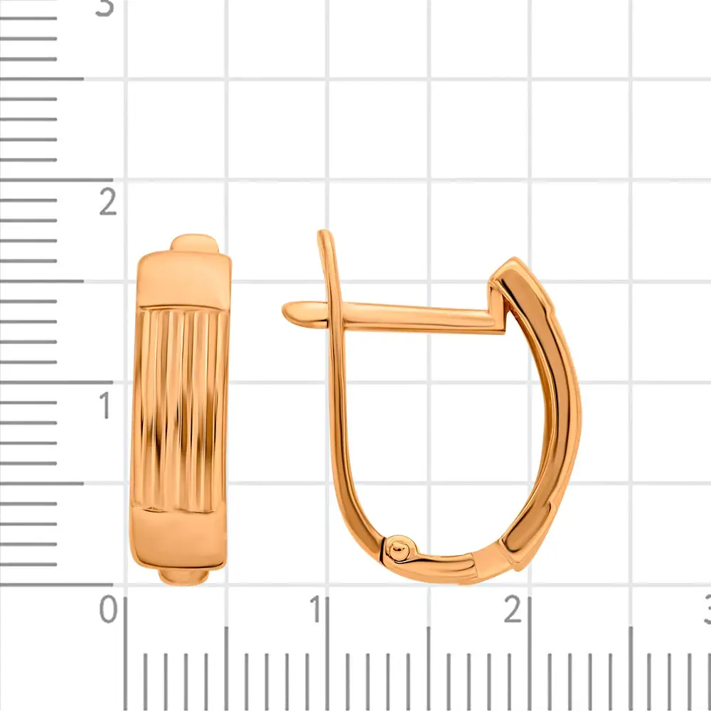 Серьги из красного золота 585 пробы 3