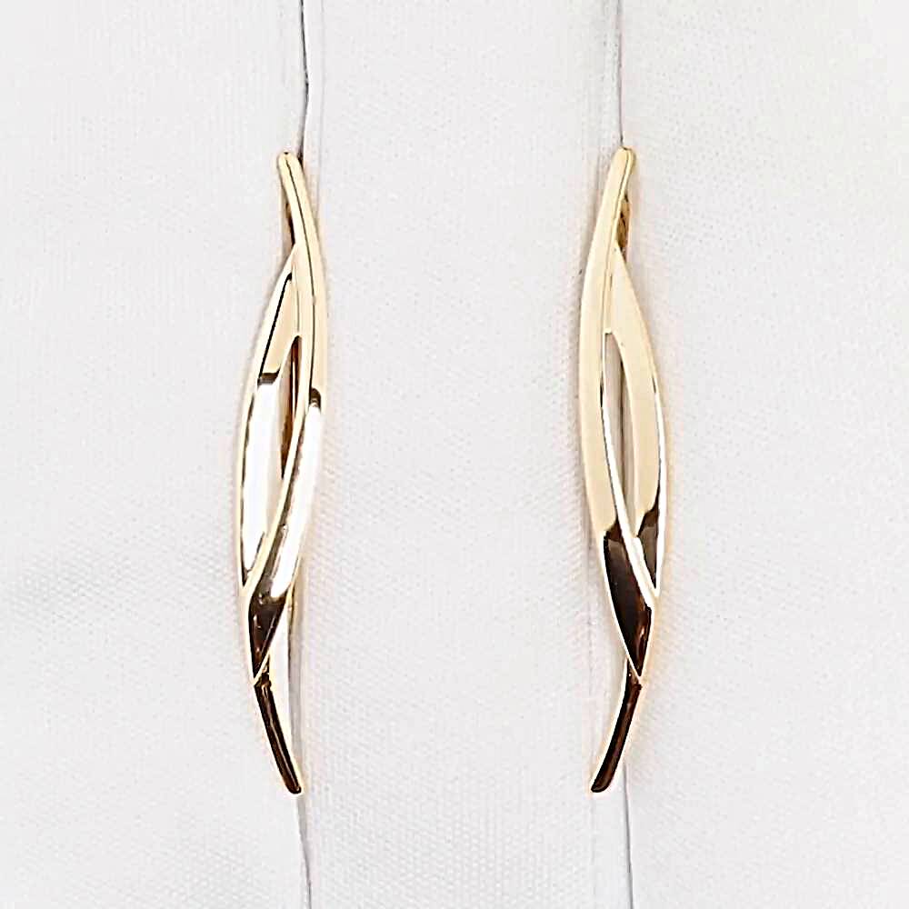 Серьги из красного золота 585 пробы 1