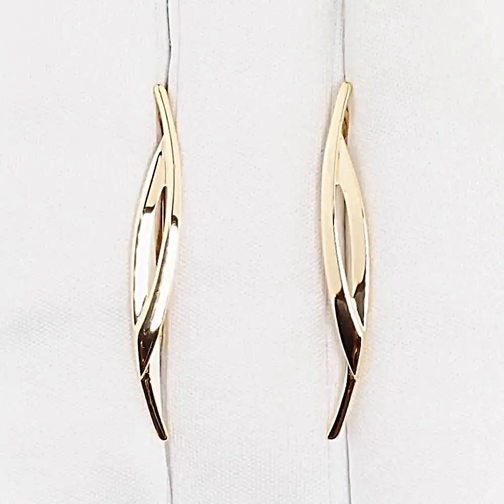 Серьги из красного золота 585 пробы 2